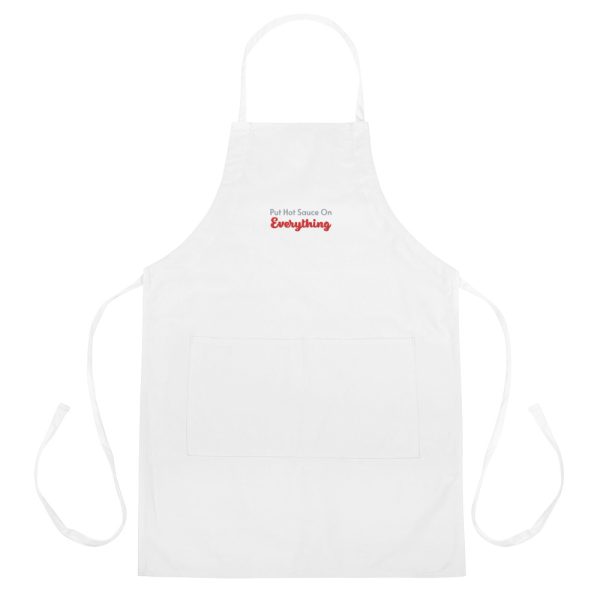 Put Hot Sauce On Everything Nixe Sauce Embroidered Apron - Image 6